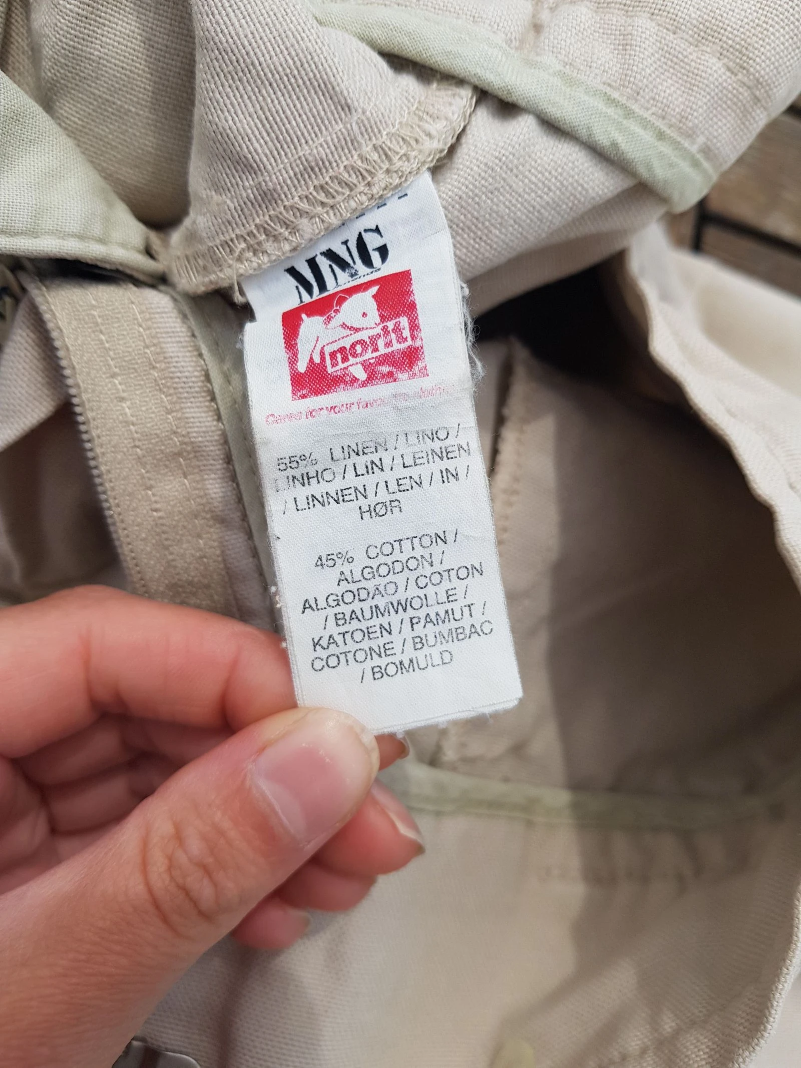 Bermudas de cintura alta em algodão e linho – photo 4